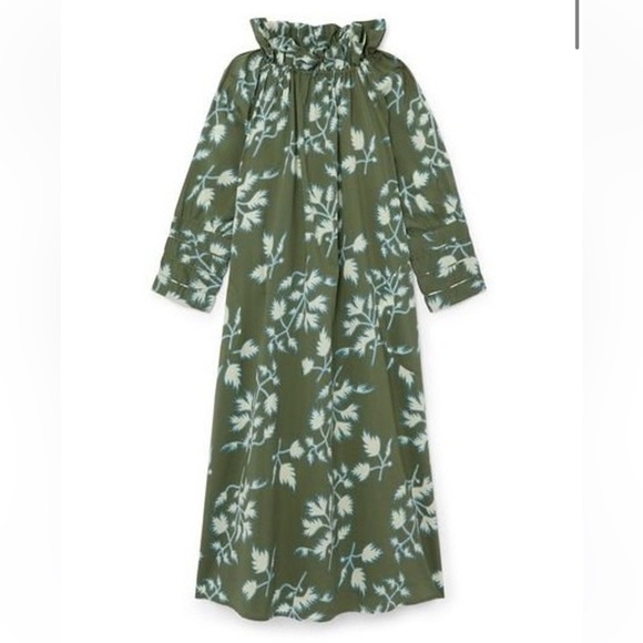 Mirth Vienna High Neck Midi Dress, Fig Leaf - Picture 11 of 12